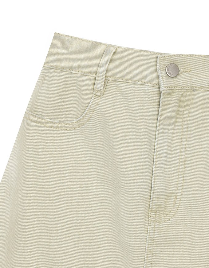 High Waisted Wash Jeans Denim A Line Mini Skirt