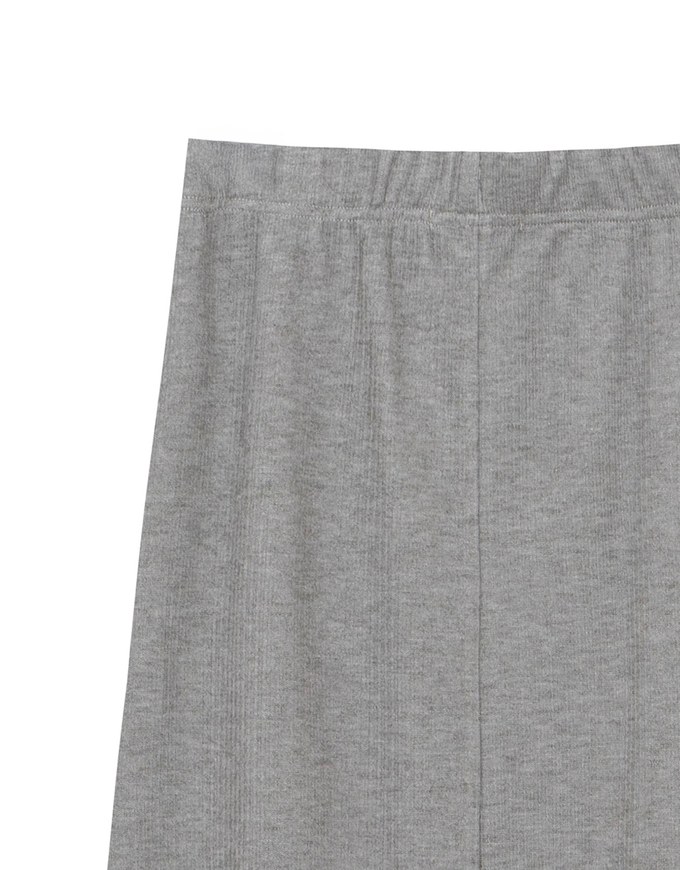 Side Slit Elastic Waist Straight Maxi Skirt