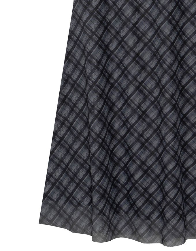 Vintage Inspired Plaid A Line Maxi Skirt