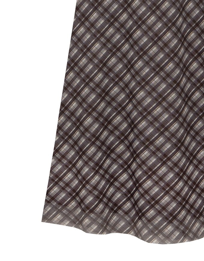 Vintage Inspired Plaid A Line Maxi Skirt