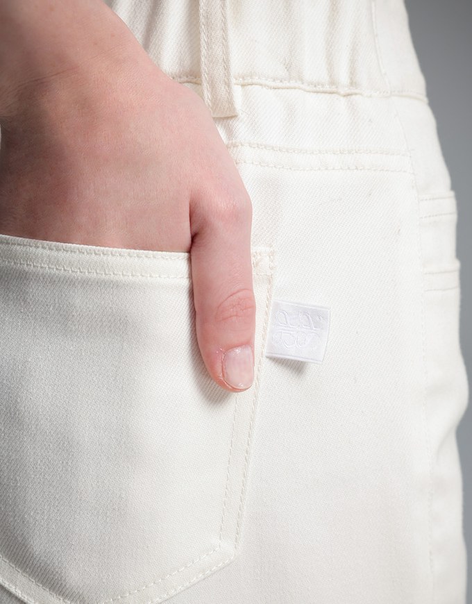【Stain Resistant】Relaxed Fit High Waist Wide Leg Jeans Denim Pants