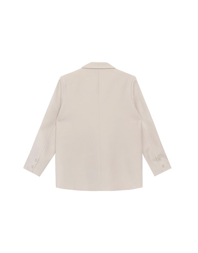 【Ling Cheng Design】Oversized Double Breasted Tailored Blazer Jacket