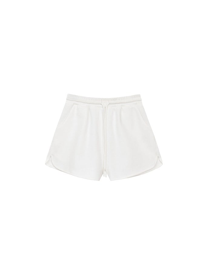 【Ling Cheng Design】Comfy Daily Drawstring Elastic Waist Shorts with Pockets