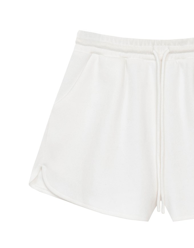 【Ling Cheng Design】Comfy Daily Drawstring Elastic Waist Shorts with Pockets