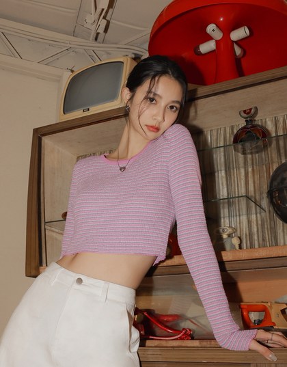 Dreamy Textured Cropped Top