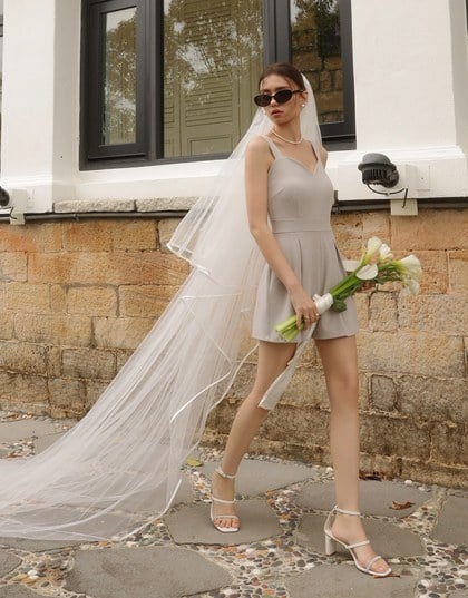 Sweetheart Neckline Wide Strap Pleated Padded Jumpsuit
