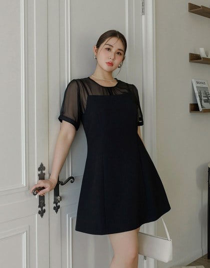 Textured Weave Spaghetti Strap Cami Mini Dress