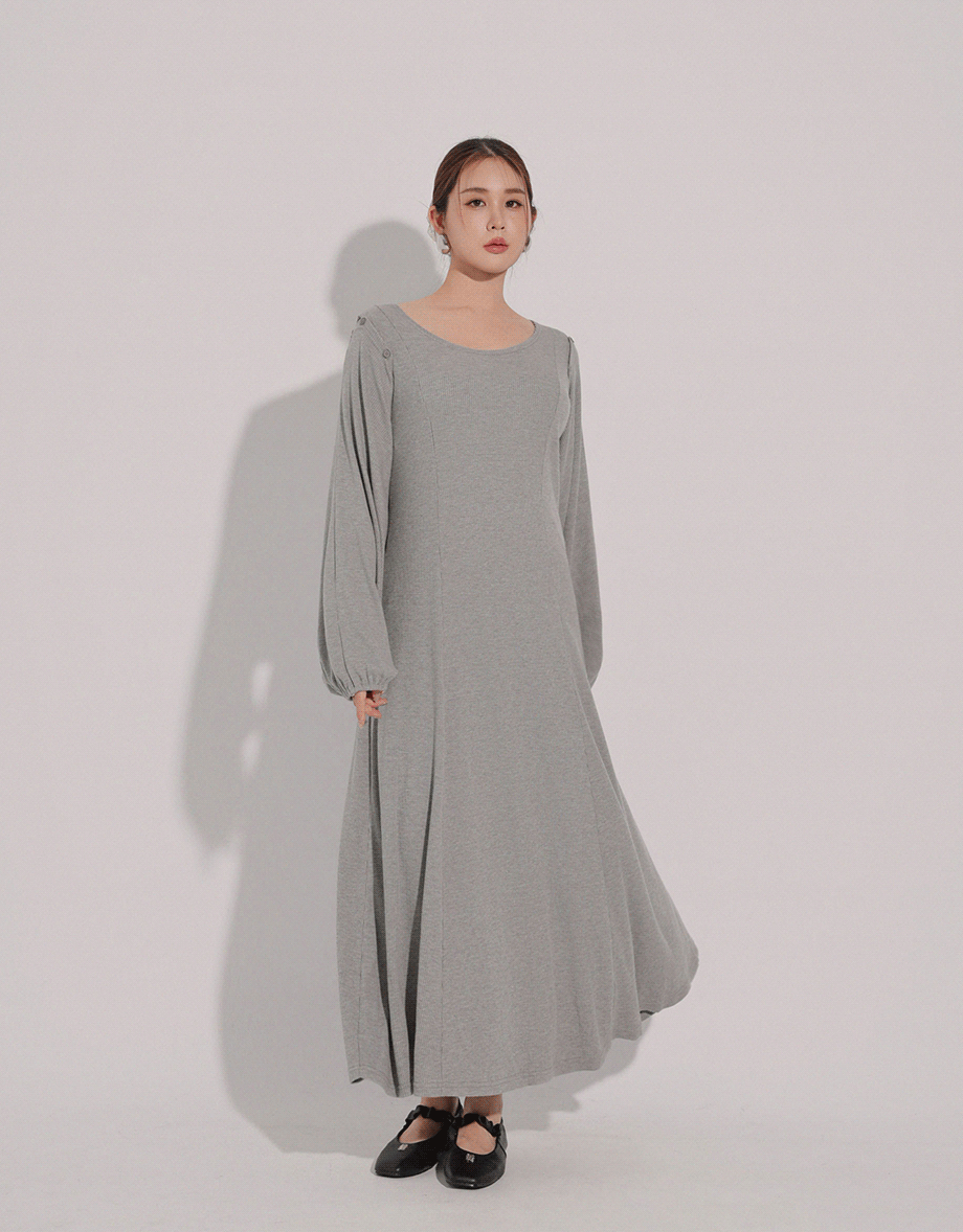 Sleeveless Knit Maxi Dress and Detachable Sleeve Cardigan Set Wear