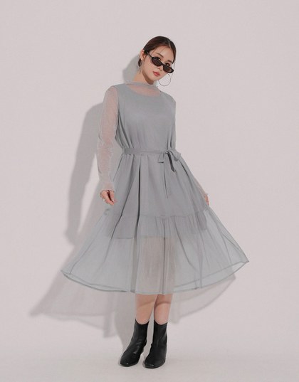 Flowy Sleeveless Maxi Dress with Waist Tie Detail