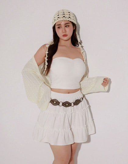 Cable Knit Long Sleeve Cropped Shrug Cardigan