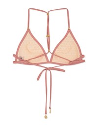 Beaded Y-Shaped Push-Up Bikini Top (Thick Padded)