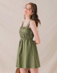 Sweetie Ruffle Thick Strap Dress