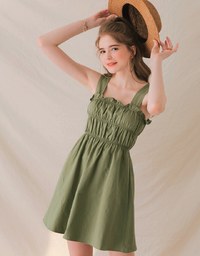Sweetie Ruffle Thick Strap Dress