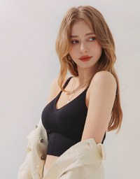 Big U-Back Low Cut Widened Hem Bralette