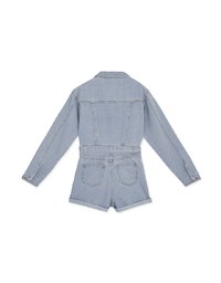 Industrial Style Denim Belted Playsuit