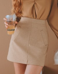 Minimalist Knot Notch Neck Blouse
