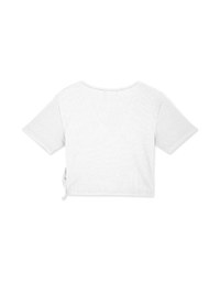 Low Cut Crossover Tie-Side Crop Top