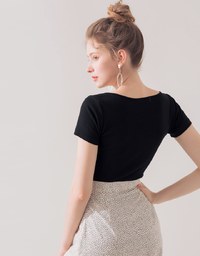 Vintage Round Neck Knitted Top
