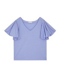 Flared Sleeves With Slit Top