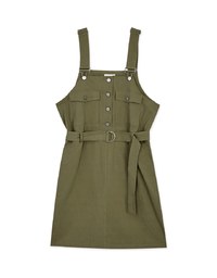 Witty Pinafore Dress (With Belt)