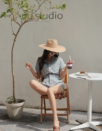 Cargo-Inspired Denim Playsuit