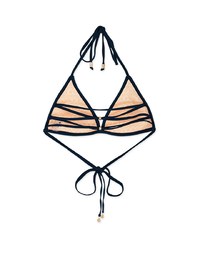 Plain Halter Crisscross Bikini Top (Thick Padded)