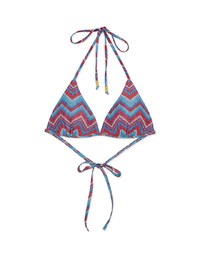 Printed Single Tie Strap Bikini Top (Lightly Padded)
