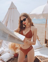 Enhanced Side Strappy Bikini Bottom