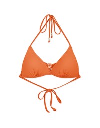 Braided Back Single Tie Strap Bikini Top (Thick Padded)