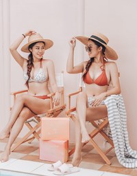 IRIS X Printed Double Straps Bikini Top (Thick Padded)