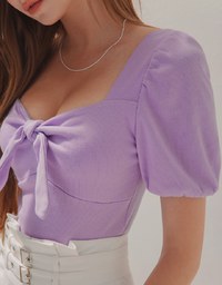 Stylish Front-Knot Crop Top