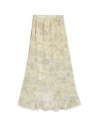 Tie-Dye Ruffled Mullet Skirt