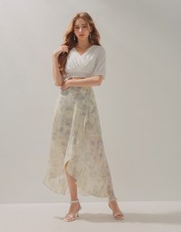 Tie-Dye Ruffled Mullet Skirt