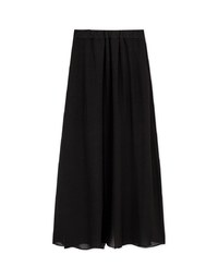 Chiffon-Overlay Maxi Skirt