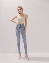 Tall Girl- Breezy Cooling No Filter Denim Pants