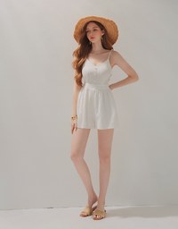 Très Chic Broderie Anglaise Playsuit