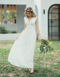 Classy Grecian Maxi Dress (With Sewn-In Paddings)