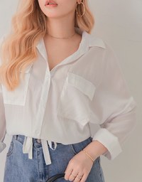 Laidback Drawstring-West Blouse