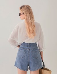 Laidback Drawstring-West Blouse