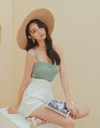 Scrunch Fitted Cami Top