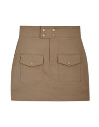 Edgy Chic Utility Mini Skirt