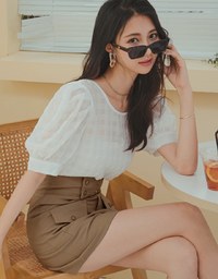 Edgy Chic Utility Mini Skirt