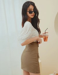 Edgy Chic Utility Mini Skirt