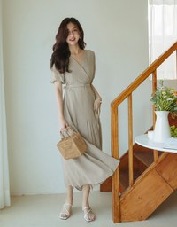 Classy Wrap Dress (With Belt)