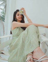 Subtle Plaid Tiered Maxi Dress (With Sash)