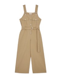 Button-Front Suspender Pants (With Belt)