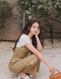 Button-Front Suspender Pants (With Belt)