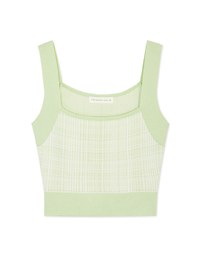 Finest Knitted Plaid Tank Top