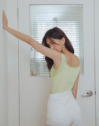 Finest Knitted Plaid Tank Top