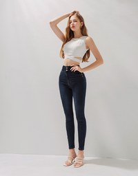 Tall Girl- No Filter Shape-Up Slimming Skinny-Fit Denim Pants 2.0 (With Butt Padding)